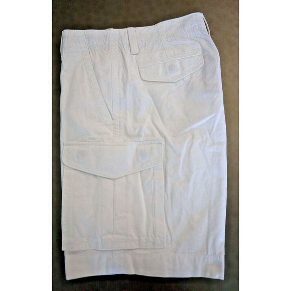 Tommy Hilfiger Men's Sz 32 Bright White 6-Pocket Cotton 10" Cargo Shorts $70 - Picture 5 of 8